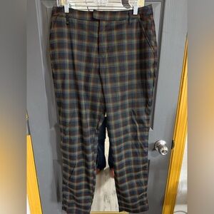 Hot Topic Rainbow Plaid Dress Pants